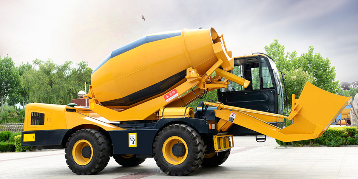 self loading concrete mixer