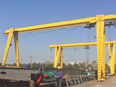 outdoor single girder gantry crane sales
