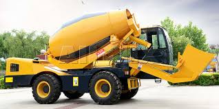 self loading concrete mixer