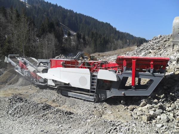 Portable Crushing Plant In the Quarry
