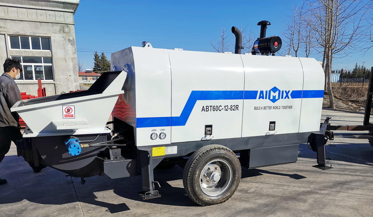 ABT60C diesel concrete trailer pump