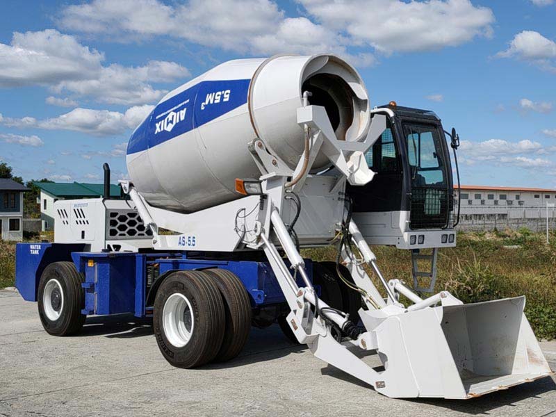 self-loading concrete mixer in Indonesia