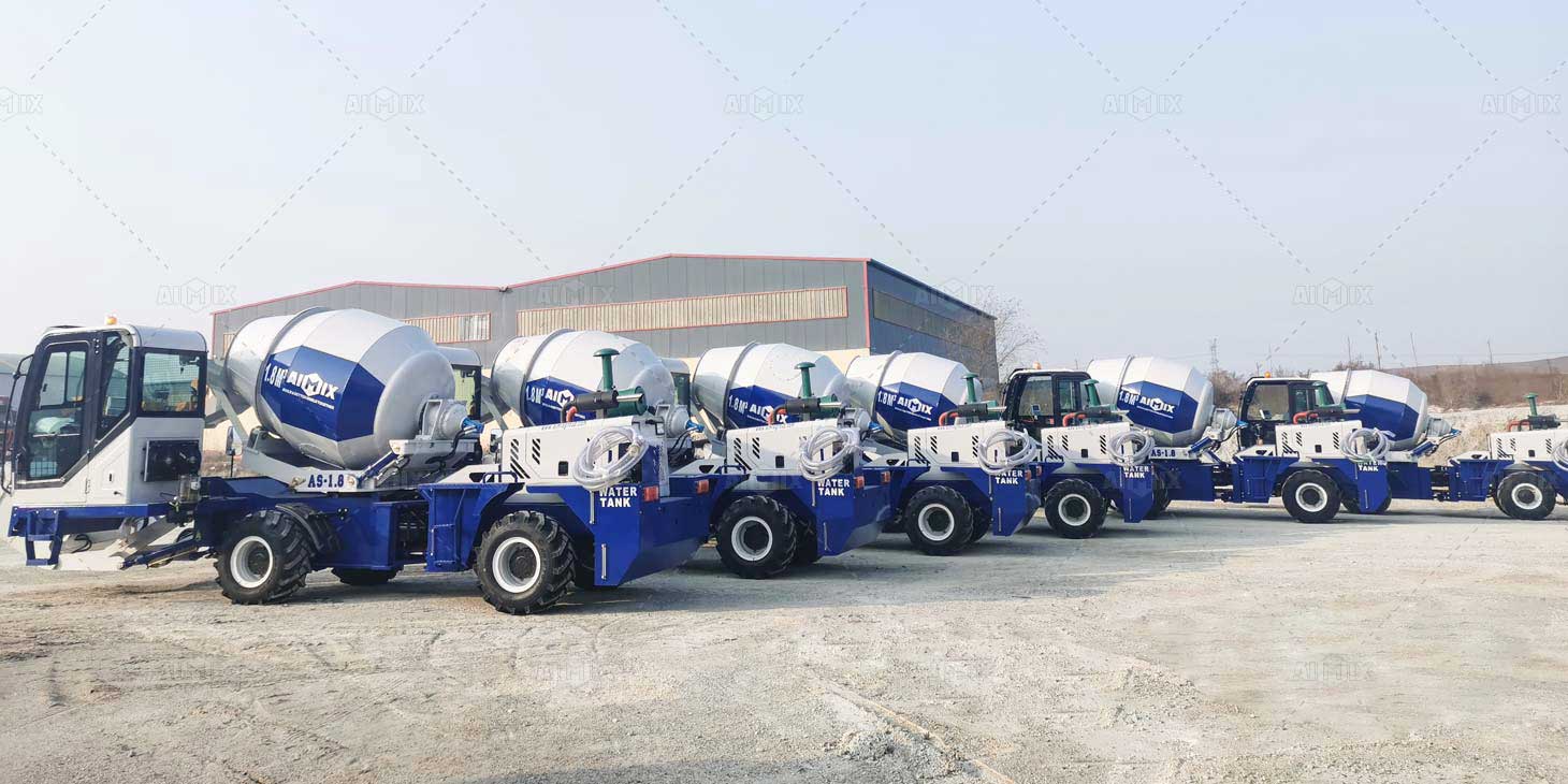 self loading mixers in factory