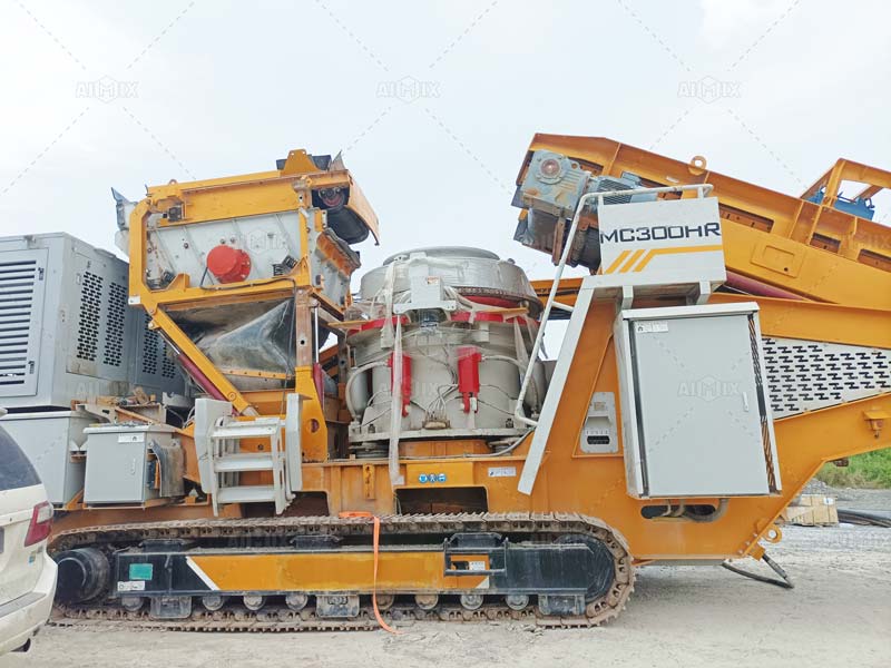 Malays mobile  cone crusher plant