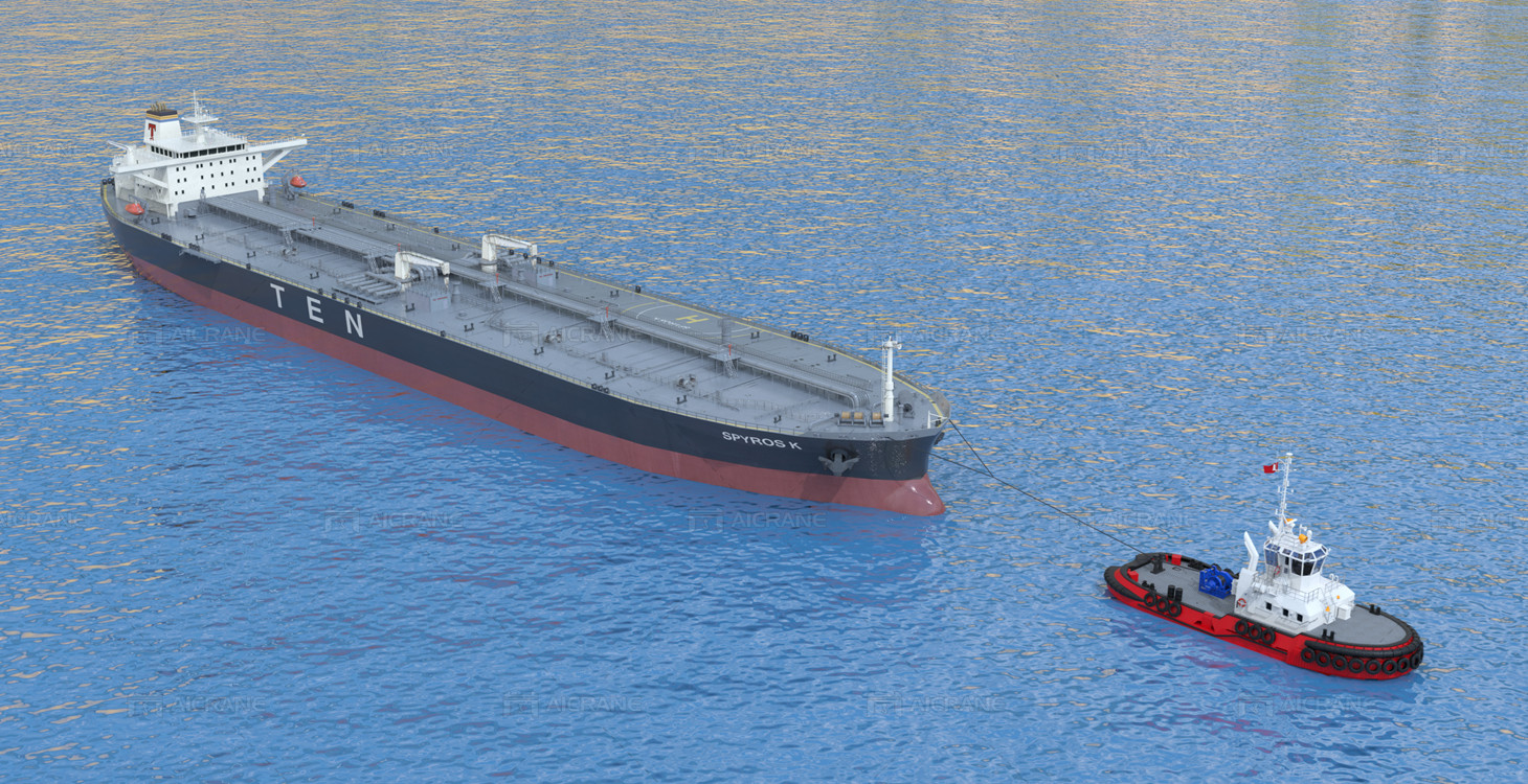tugger winch towing boat