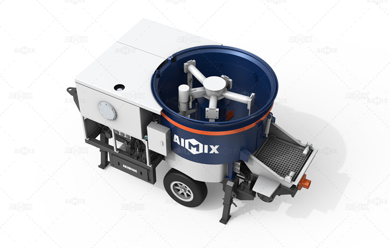 Pan Mixer Concrete Pump
